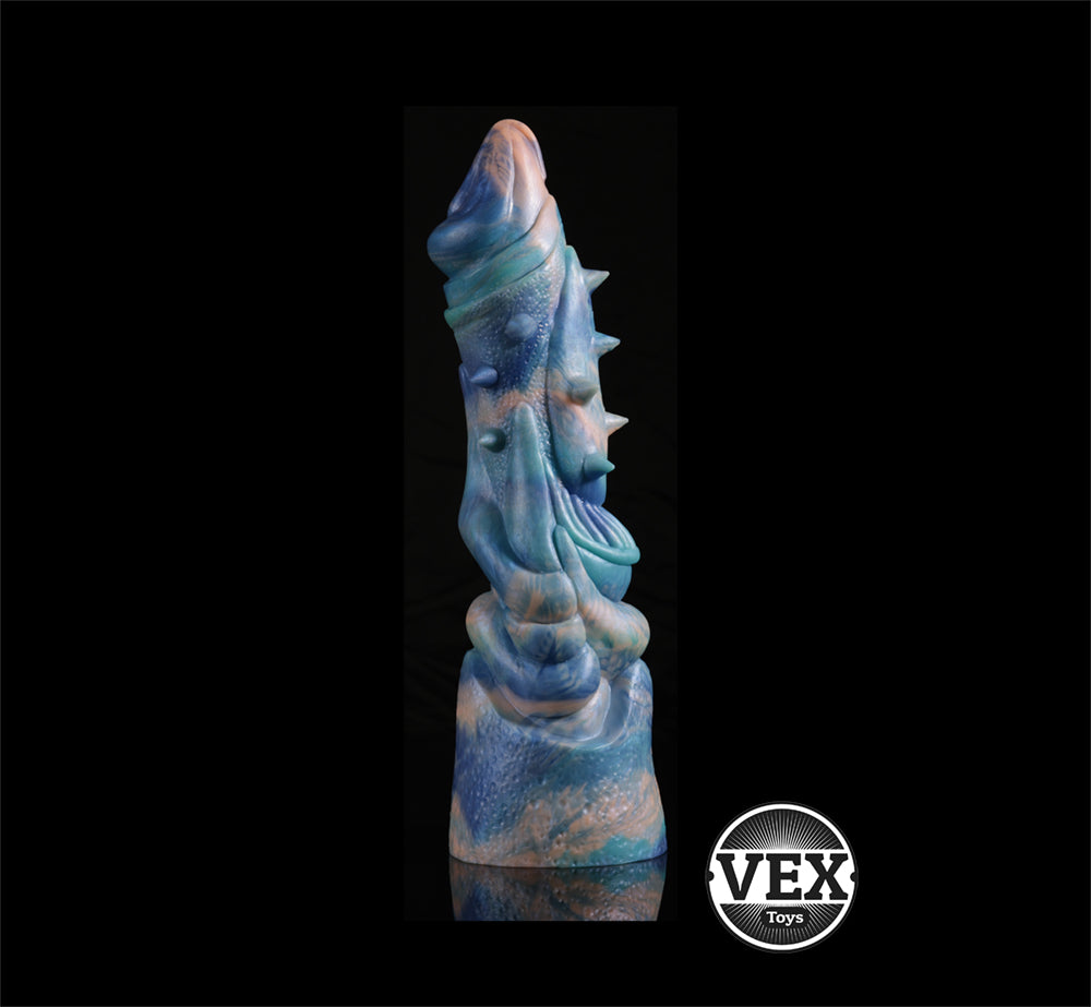 Large Textured Dildo | ALIEN INVASION | 100% Platinum Silicone TOy