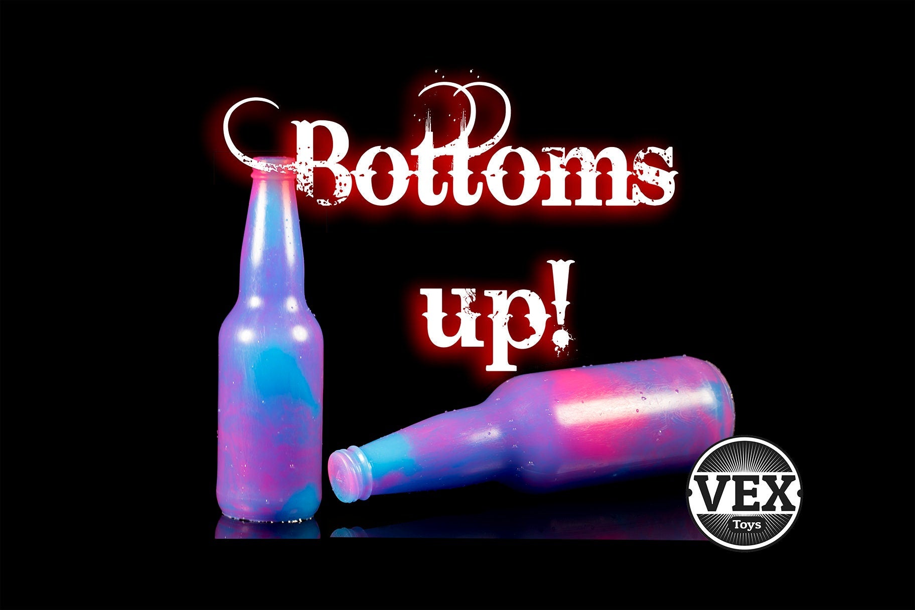 Beer Bottle Sex Toy Platinum Silicone BOTTOMS UP Vex Toys Beer Bottle Sex Toy Platinum Silicone BOTTOMS UP Vex Toys