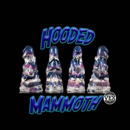 Large Dildo Knot Dildo Platinum Silicone Sex Toy | HOODED MAMMOTH