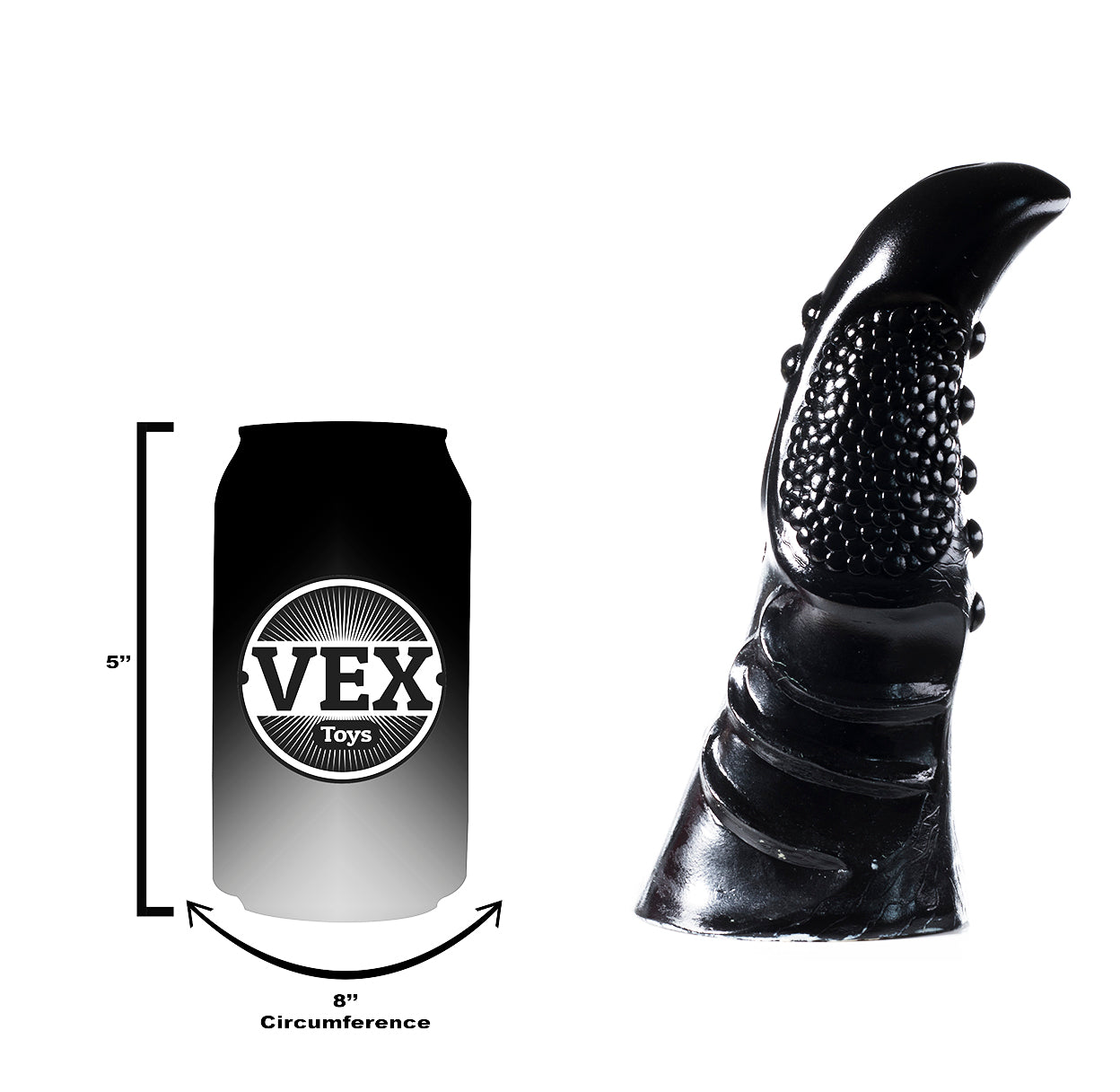 REPTILE CLAW | Fantasy Cock Dildo Platinum Silicone Sex Toy.