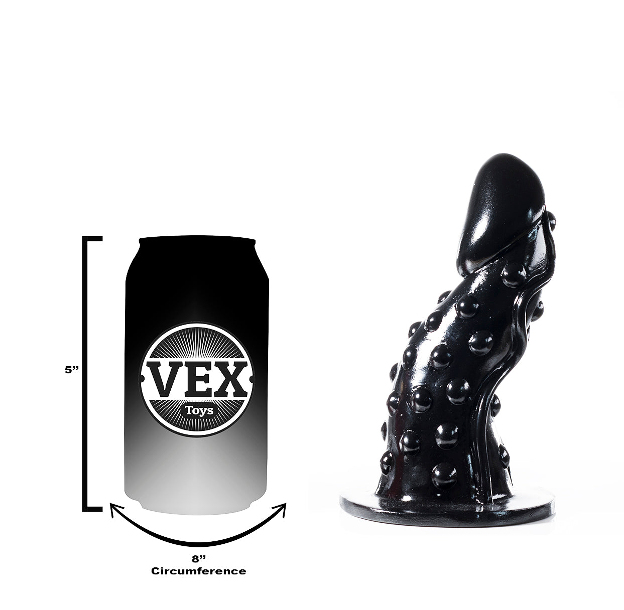 Strap On Dildo Fluorescent Pink Dildo Sex Toy Silicone Dildo 'Stud' Sexual Wellness Dildo Toy.