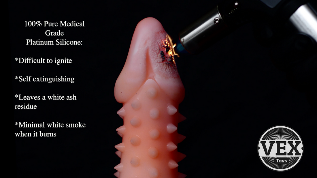 Flame Test For Platinum Silicone Purity.