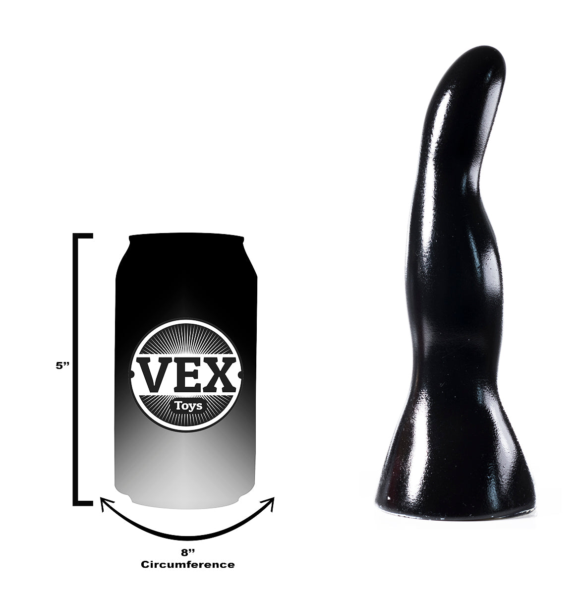 Prostate Massager Platinum Silicone Dildo | CLASSIC |