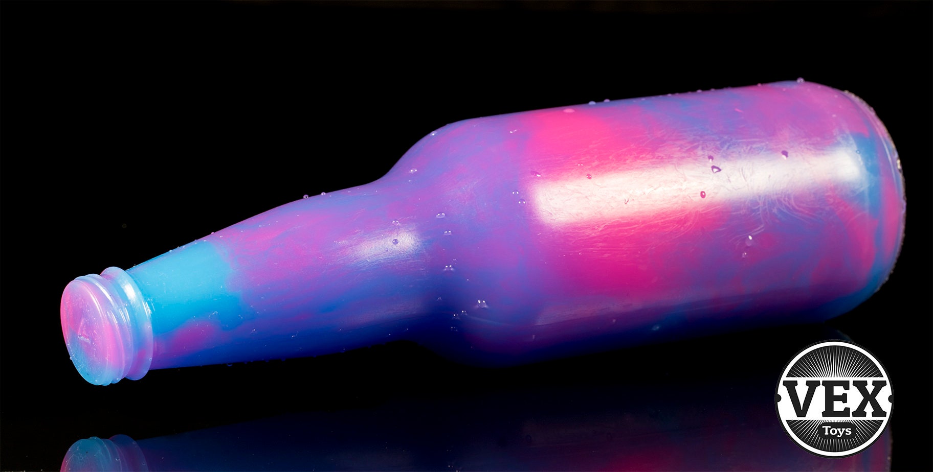 Beer Bottle Sex Toy Platinum Silicone BOTTOMS UP Vex Toys Beer Bottle Sex Toy Platinum Silicone BOTTOMS UP Vex Toys