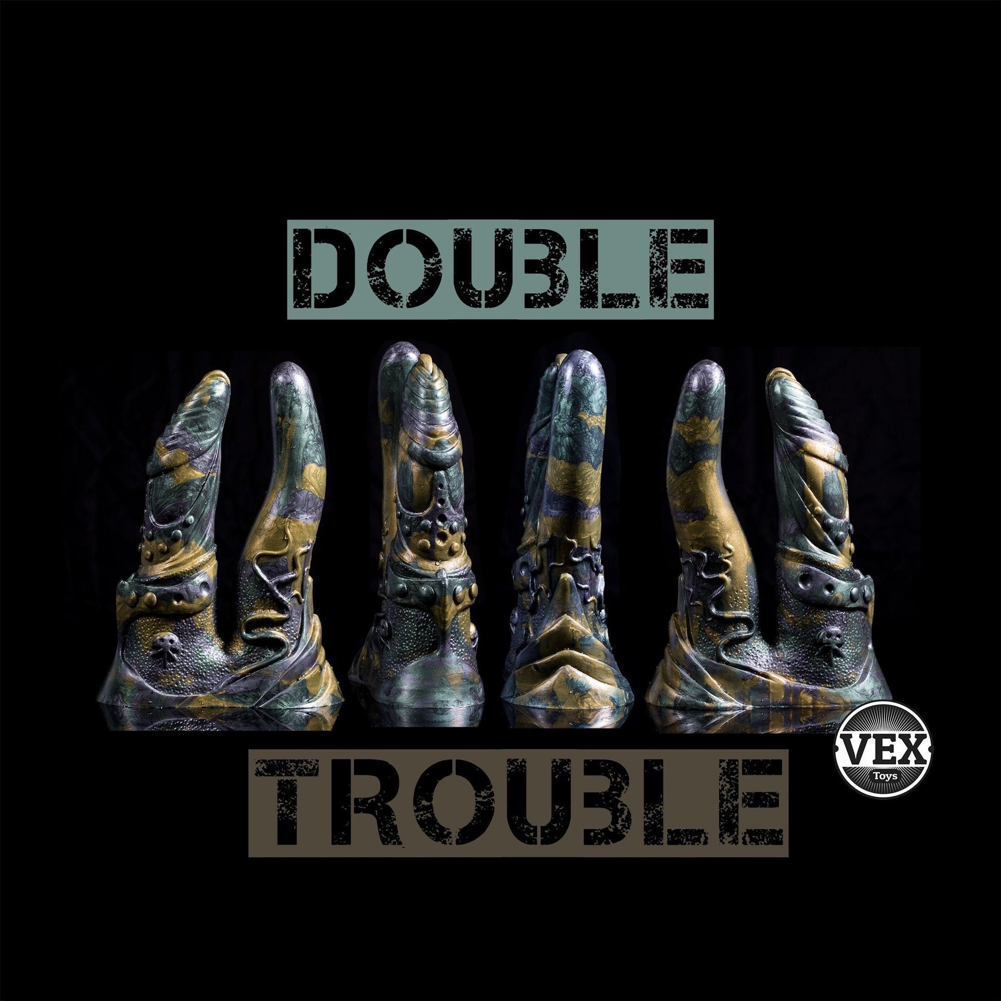 Double Dildo Fantasy Sex Toy | DOUBLE TROUBLE Vex Toys Double Dildo Fantasy Sex Toy | DOUBLE TROUBLE Vex Toys